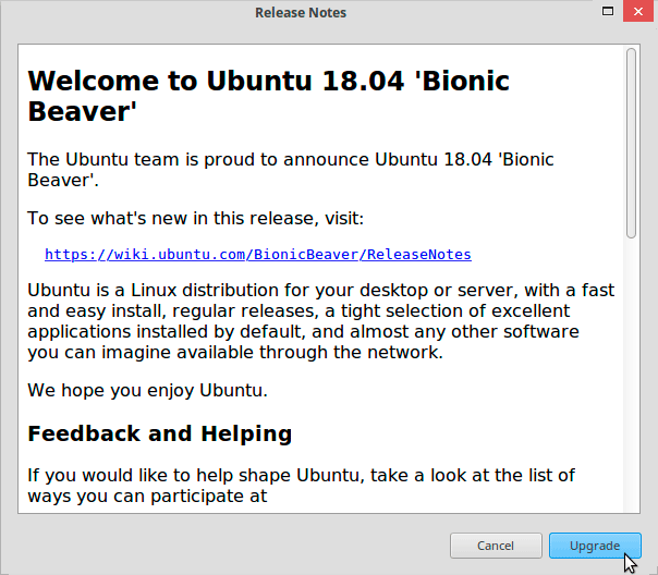 Приглашение в Ubuntu